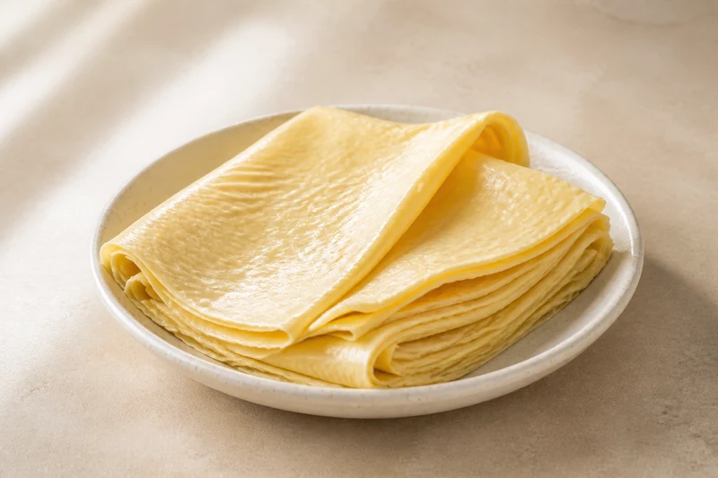 Fresh tofu skin sheets